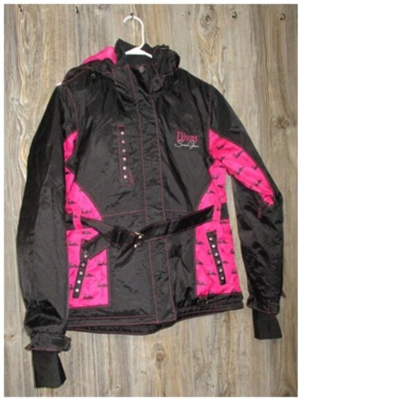 Divas Snow Gear Divine Winter Snowmobile Jacket Pink Size Medium - Picture 9 of 16